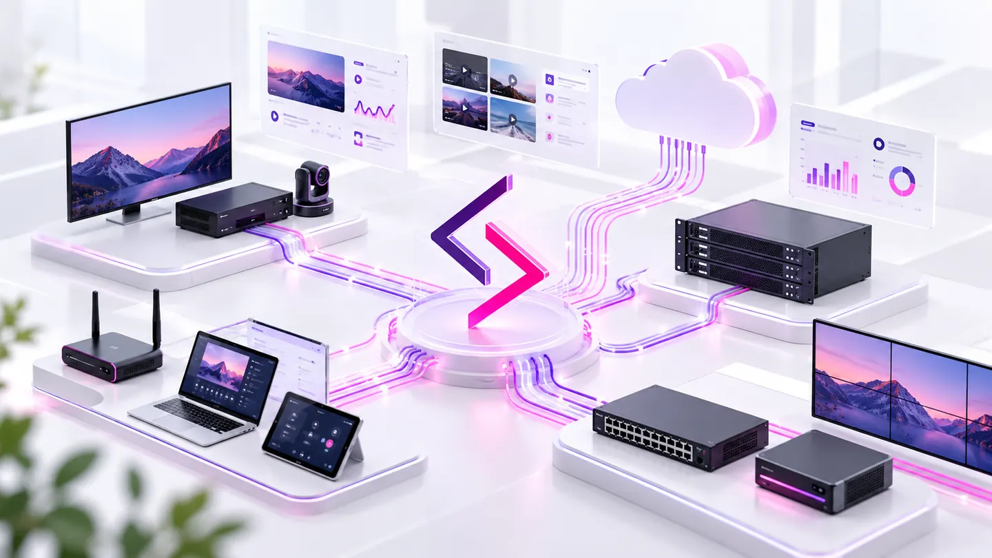 IT & network conceptual service illustration